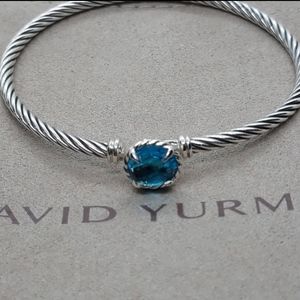 David Yurman blue topaz chatelaine bracelet